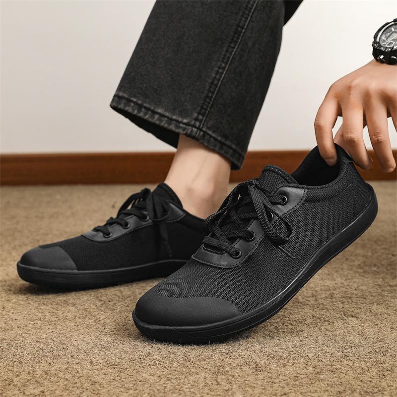 Large Size Summer New Wide-headed Men's Shoes Breathable Mesh Running Shoes Men's Wide Last Trendy Casual Sports Shoes