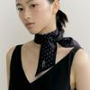 AVVINA PELLE Dot Long Twilly Silk Scarf (4colors)