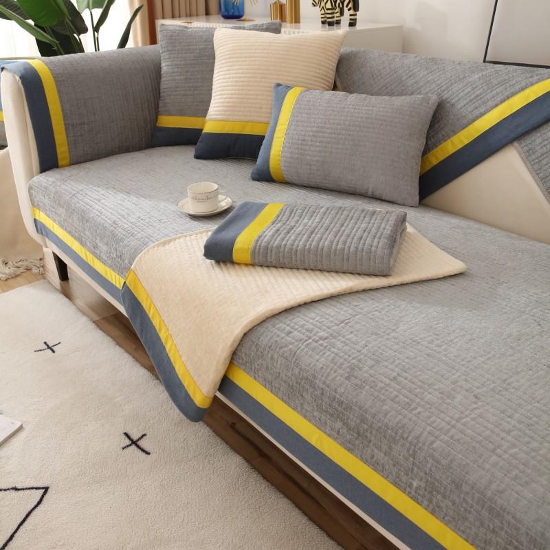 All Season Universal Cotton Sofa Cover Anti -Slip Combination Sofa Cushion Cover For Modern Living Room Furniture Dust Protection