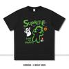 Women's Supretee Printed T-Shirt 100% Cotton Oversized Brand Logo Graphic Tees for Men Summer Tops Urban Streetwear
