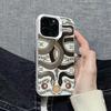 Double Snake Playing Beads Apple 16 Mobile Phone Case iPhone15promax Advanced Sense Colored Silver 14/13 Anti-drop Case 12