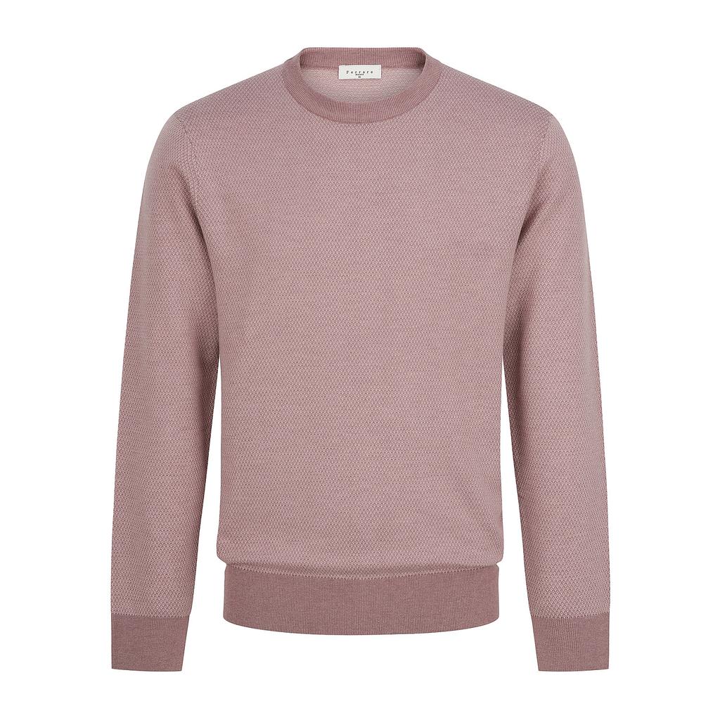 FERRAROMILANO All-Over Jacquard Round Knit Pink (Am0Ftsr30273)