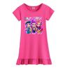 Vestido de Moda Infantil K-Pop “Hunter” para Grupo de Chicas: Bata de dormir de manga corta para niñas de verano