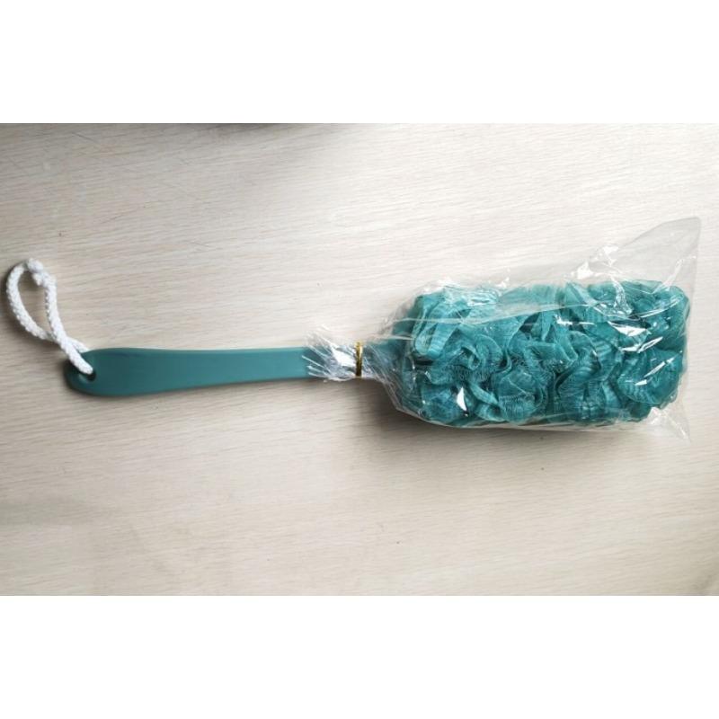 

Щетка для ванны с длинной ручкой, семейный скраб для спины, марля для ванны, можно повесить на спинку шариковая щетка для ванны 43CM синий