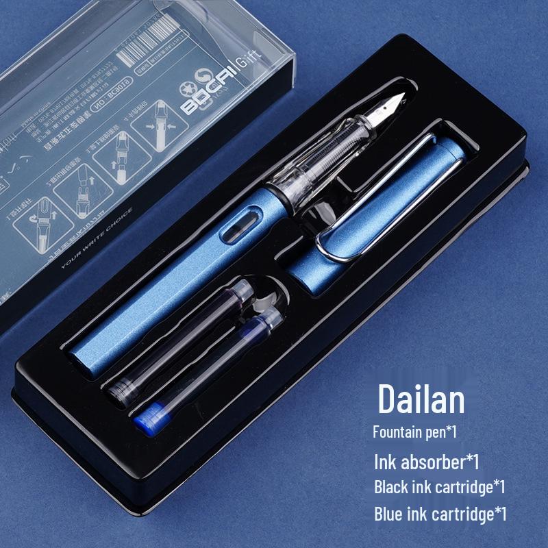 Študentské plniace pero vysokej hodnoty s hrotom EF a trojuholníkovým úchopom na kaligrafické cvičenie a ako darček