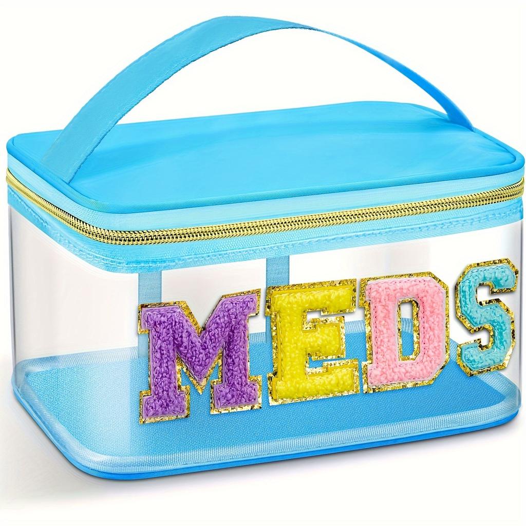 Multi-color transparent storage bag, makeup bag, travel storage bag, portable handbag, letter-embroidered toiletry bag
