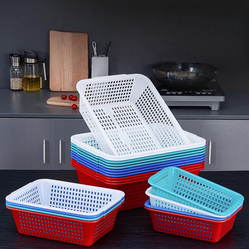 Molona Kommerzieller Rechteckiger Kunststoff Wasch- und Aufbewahrungskorb