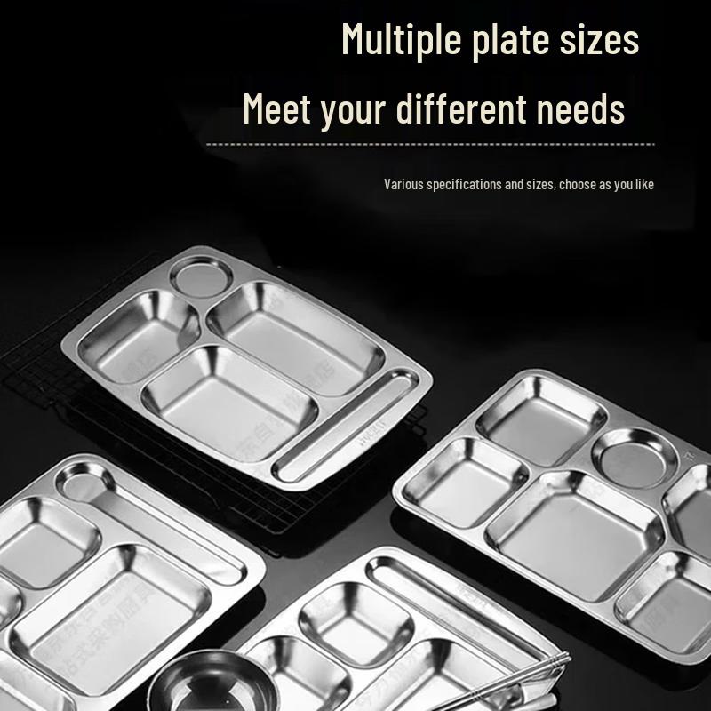 Youxia Stainless Steel Divided Lunch Tray