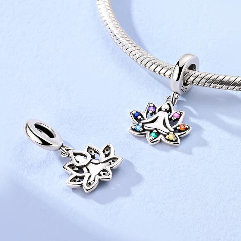 Kopparglaserade Äppelberlocker Pärlor Zirkonium Panda Groda Sköldpadda Kärlekshjärta Hängen Passar Originalarmband DIY-smycken