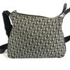 Dior Trotter logo Bag Crossbody Shoulder Bag Leather/Canvas Black