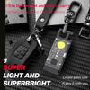 4000LM mini EDC solární LED + COB svítilna malá kapesní klíčenka svítilna USB dobíjecí silná magnetická kempingová lucerna světlomet