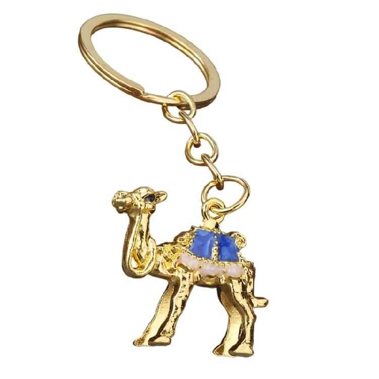 

Sturdy Zinc Alloy Camels Design Keychain For Practical Use On Wallets Bags And As A Fashionable Accessory золотий