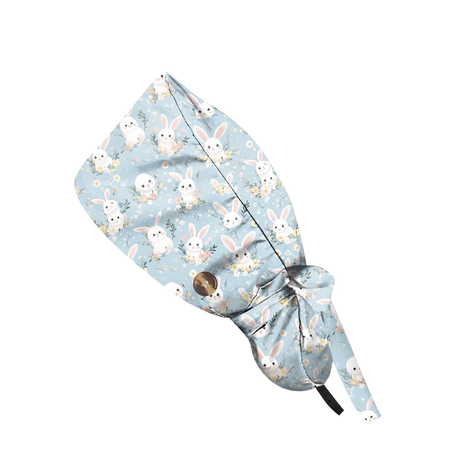 

Модная рабочая кепка с пасхальным принтом, повседневная женская кепка с хвостиком, кепка с мытьем, кепка Baotou One Size