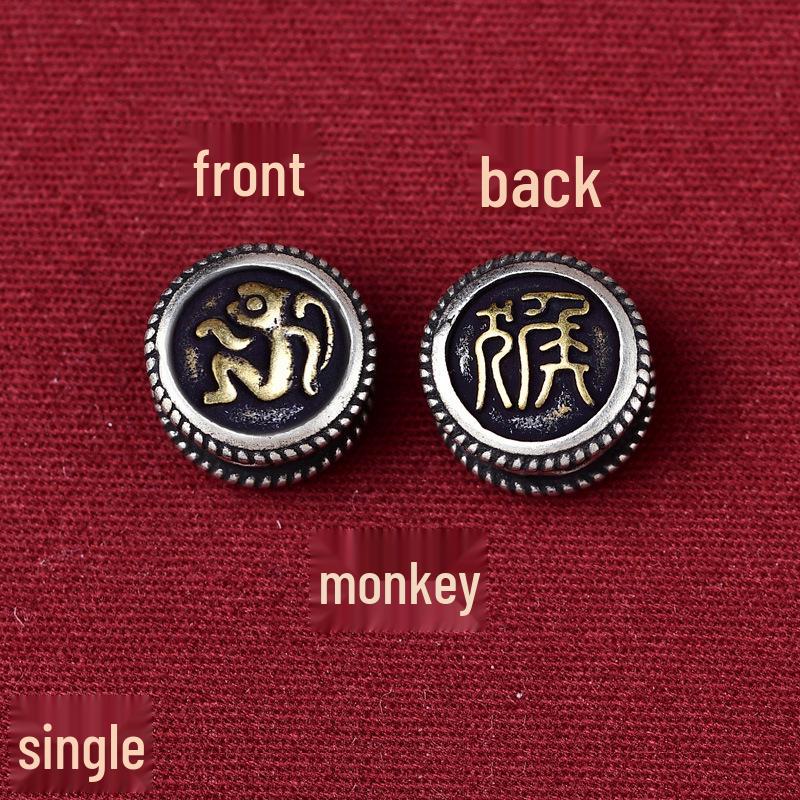 Durable Zodiac Buddha Mantra Bracelet - Double-Sided Pattern for Men & Women