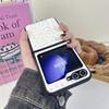 Cute Cartoon Love Heart Case for Samsung Galaxy Z Flip 6  4 3 Glitter Ultra Slim Shockproof Ins Korean Cover for Samsung Flip6
