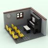 Street View Corner Room Bar Kitchen Gym Scene Diy Assembly Holiday Gift Ornament Building Block