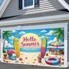 1 Piece of 2D Flat Banner, Summer Banner, Made of Polyester, for Summer Party Decoration, Beach Party Decoration Banner
