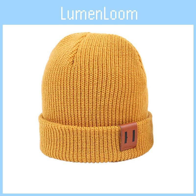 Plain Color Knitted Cap With Polyester Material For Kids And Adults For Outdoors
