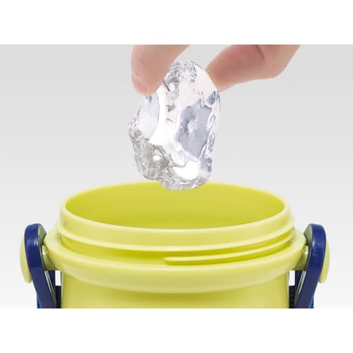 Skater Children's Water Bottle, 480ml, Direct Drinking, Plastic, One-Touch Operation, Dishwasher Safe, Made In Japan, Dinosaur Picture Book, Dinosaur