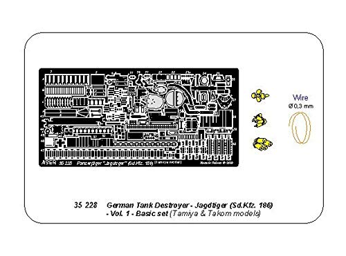 Aber 1/35 Scale German Jagdtiger Heavy Tank Destroyer Basic Set (for Tamiya) Plastic Model Parts 35228