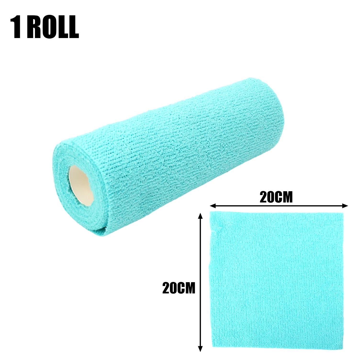 

1Roll/20PCS Microfiber Car Reusable Cleaning Towel Tire Window Seat Cleaning Tool Auto Microfiber Washing Hand 20x20cm синий
