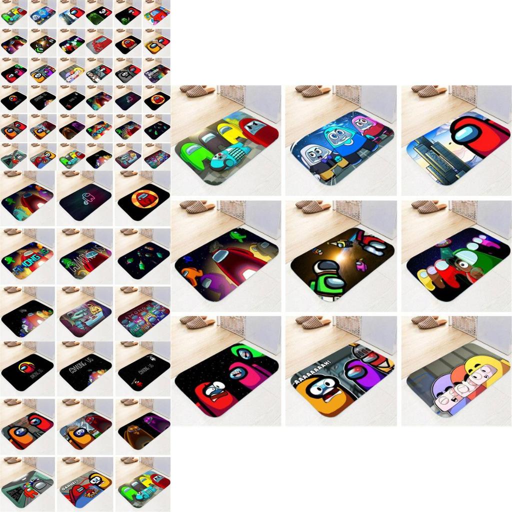 Game Mat Flannel Home Bath Bathroom Nonslip Carpet Rug Decor Floor