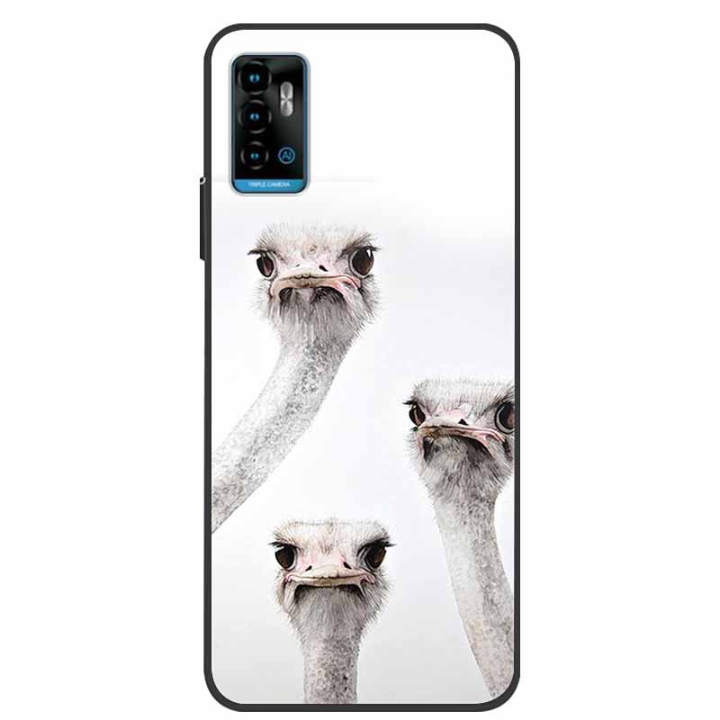 For ZTE Blade A71 Case Shockproof Soft silicone TPU Back Cover For ZTE BladeA71 Phone Cases for ZTE Blade A 71 2021 Cute Cartoon