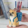 Cute Dog Pen Holder & Desk Organizer,Handmade Non-Toxic Resin Storage Compartment for Office, School & Home | Adorable Gift for Dog Lovers Who Love