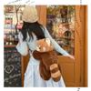 Cute Raccoon Plush Single Shoulder Crossbody Bag Cartoon Outdoor Kids Gifts