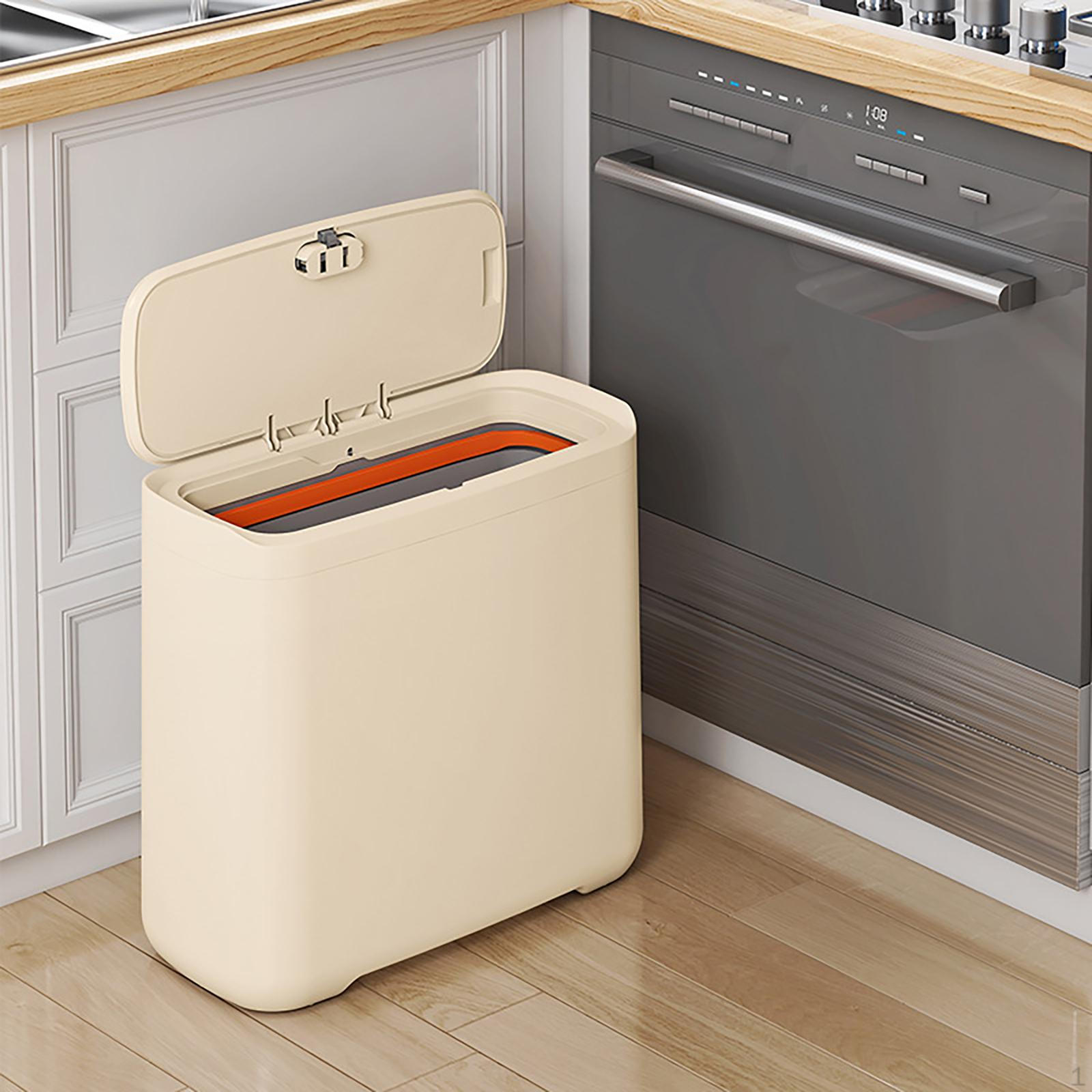 

Мусорное ведро с универсальной функциональностью, держатель для отходов в туалете для спальни и офиса бежевый