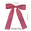 1PC Fashion Grid Fabric Bow Hair Clip for Girls Women Bow Ribbon Hair Clip Wedding Party Hair Accessories