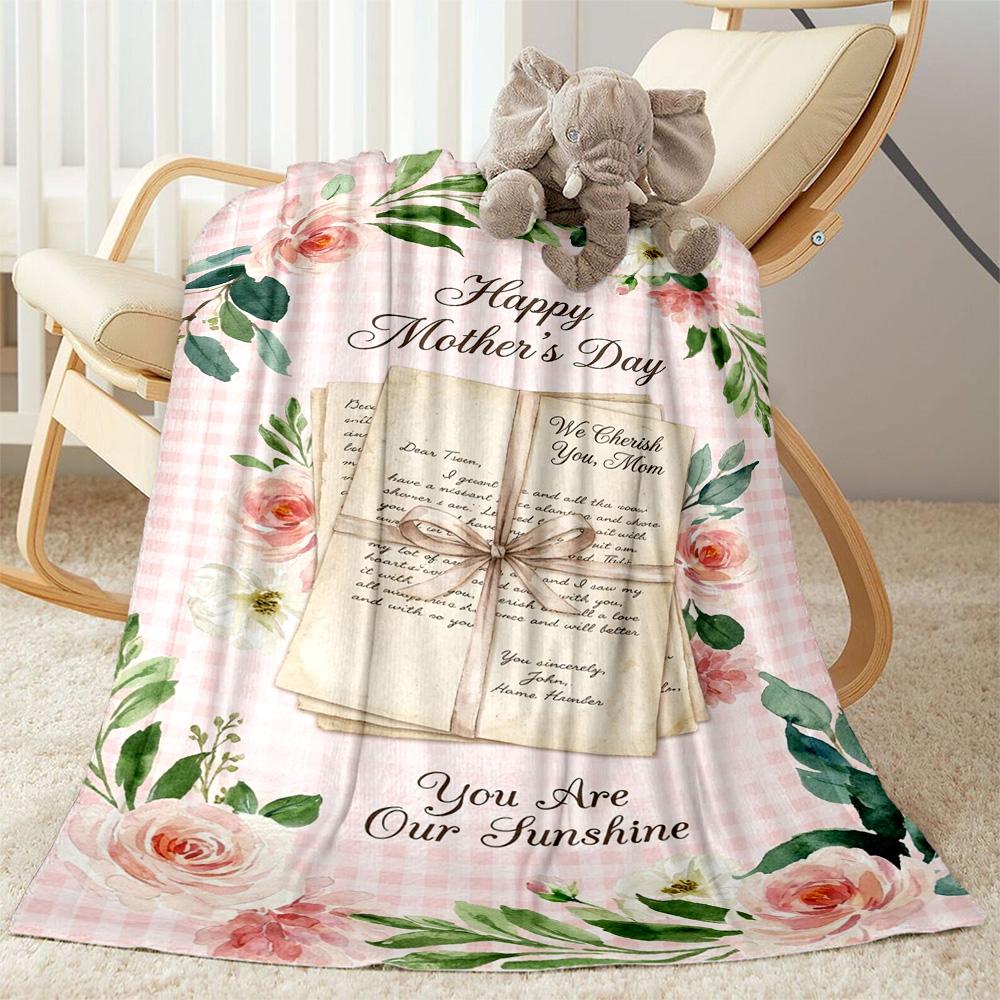 Mother's Love And Sunshine Blanket Suitable for Sofas,travel, Living Rooms Also a Good Gift for Friends and Family Suitable for All Seasons.