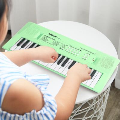 Çocuklar için Elektronik Piyano Klavye Oyuncak Mikrofonlu 37 Tuşlu Çok İşlevli Müzik Aleti Oyuncağı Yürümeye Başlayan Çocuklar Erkek Kızlar USB Pil ile Çalışan Eğitici