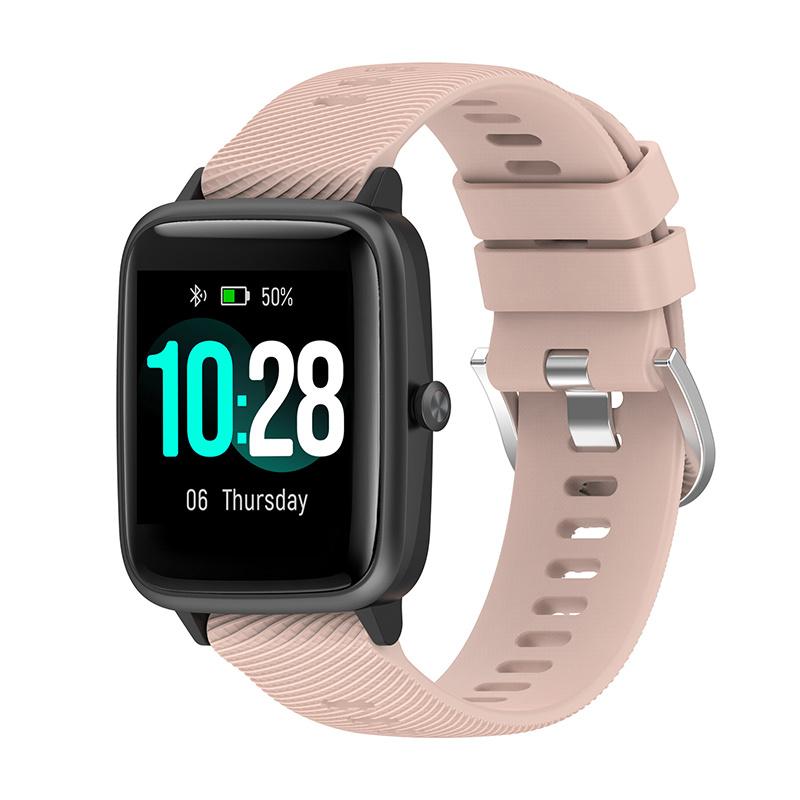 

For Xiaomi Haylou Solar LS01/Boat Watch Storm Silicone Smart Watch Strap Cross Stripe Design 19mm Universal Adjustable Wrist Band Orange