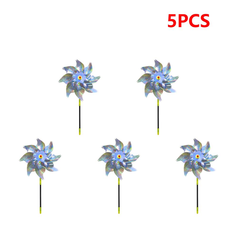 Garden Reflective Windmills Fruit Decoration Bird Repellent Children Kids Easy Installation for Outdoor Garden Lawn Yard