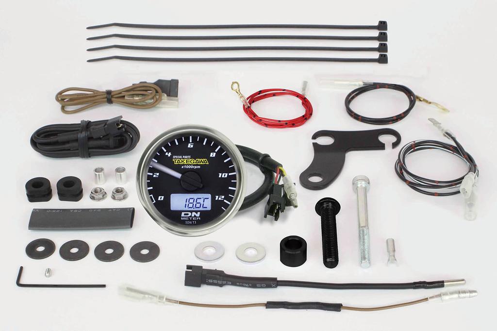 Special Parts Takegawa Small DN Tachometer 12500RPM Rebel 250 (TAKEGAWA) 48 (MC49)/500 (PC60) 05-05-0119