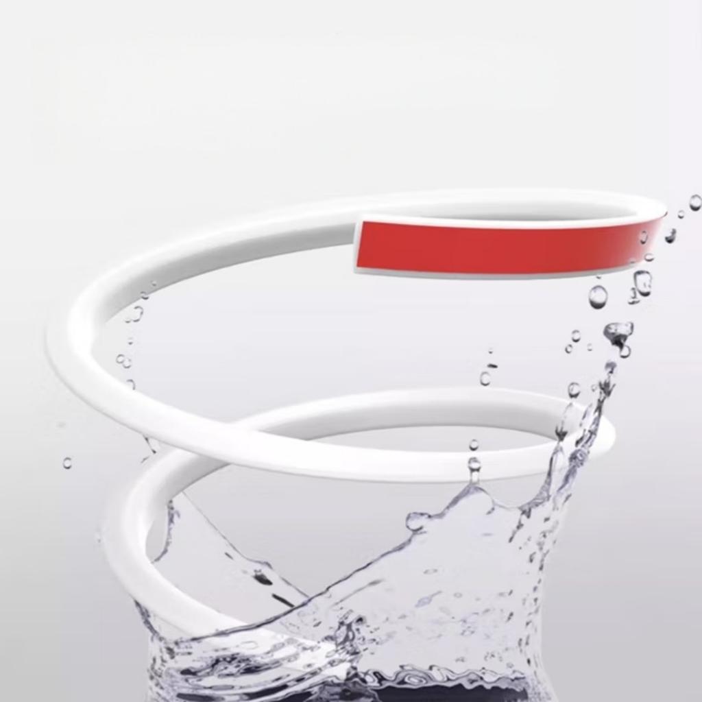 1pc New Silicone Bathroom Water Stopper Dry Wet Separation Sealing Strips Self-adhesive Shower Drain Splash Prevention Water Dam