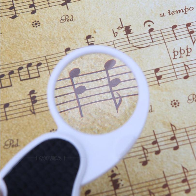 5X LED Light Folding  Magnifier, Handheld Pocket Magnifying Glass