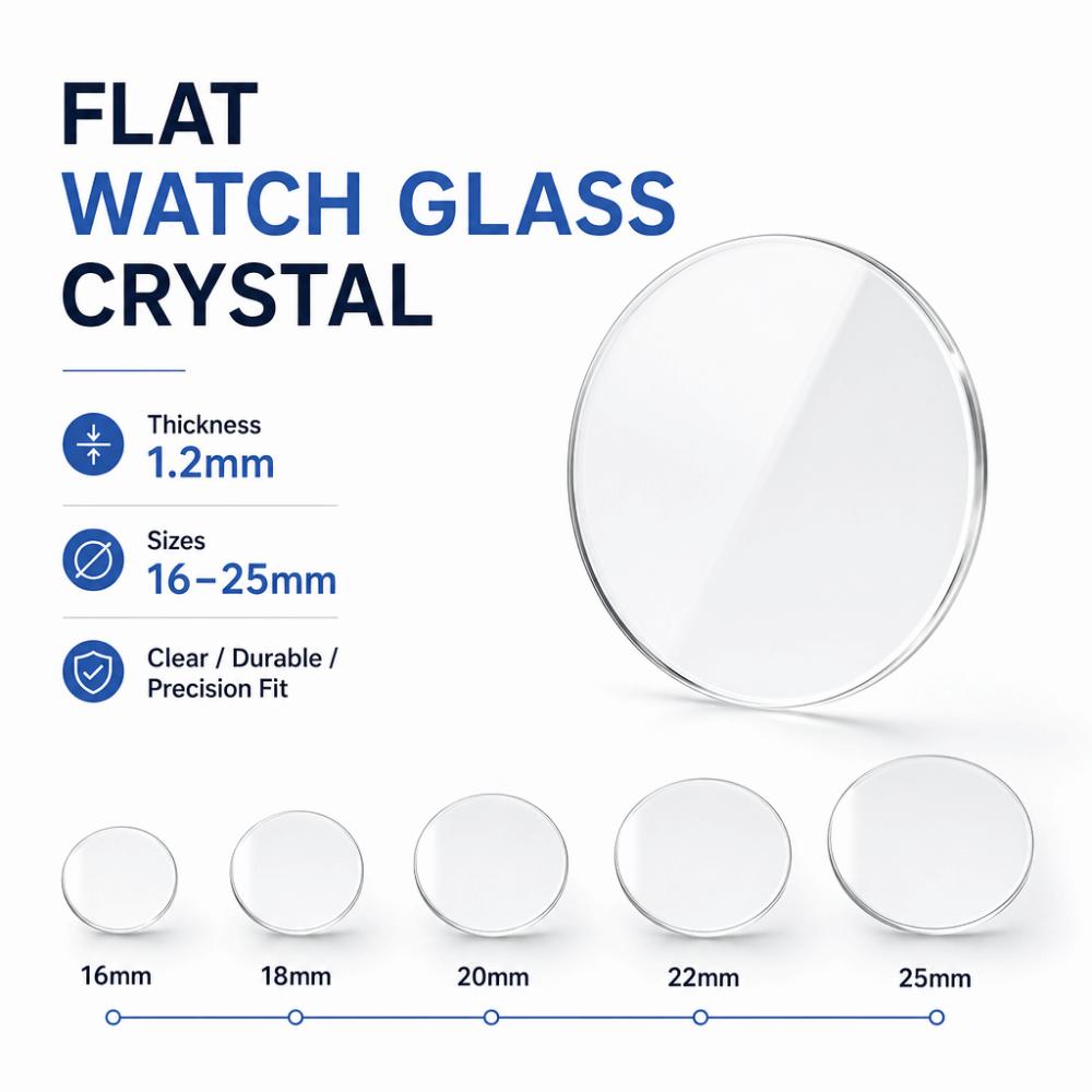 Flat Mineral Watch Glass Plane Watch Crystal High Quality Sapphire Watch Glass  Watch Repair