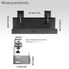 Under Desk Cable Tray Metal Cable Management Holder No Drill Under Desk Power Strip Box For Home College Dorm Apartment Study