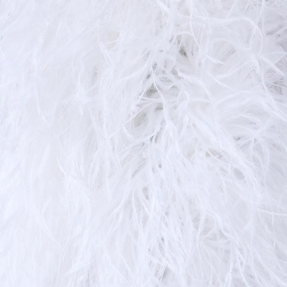 DIY 2 6 10 20 30ply Ostrich Feather Boa for Party/Costume/Shawl/Craft 50CM Ostrich Feathers Trim Costume Feather Top Dress Skirt