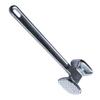 Meat Tenderizer Aluminium Alloy Round Silver Ergonomic Meat Mallet for Kitchen Steak