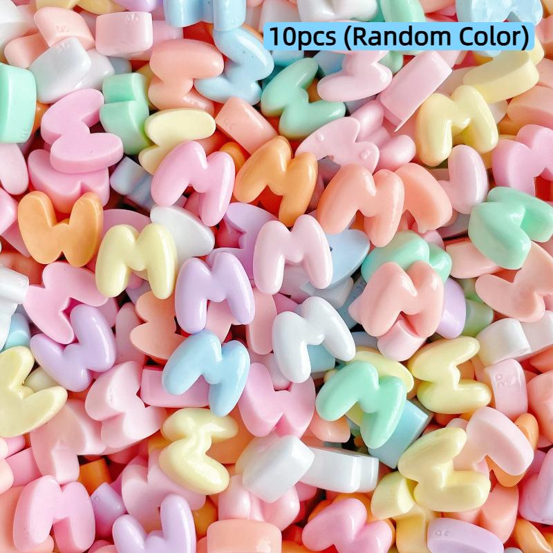Handmade Mini Letter Charms Cute Diy Phone Cases Hair Clips Shoes Accessories Random Color