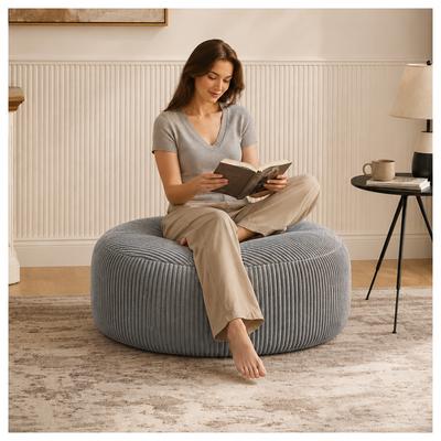 Oversized Lazy chair,4FT Bean Bag Chair, Memory Foam Filling, Adult and Teen, Soft Sofa with Soft Fabric Cover, Sofa for Living Room, Bedroom, Dorm.