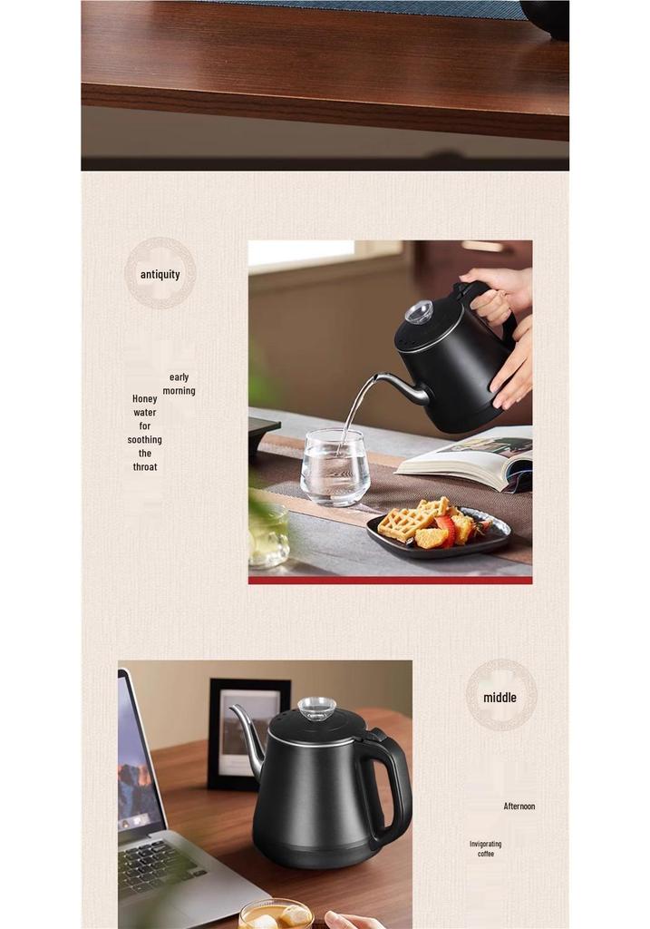 Stainless Steel Electric Kung Fu Tea Kettle with Built-in Automatic Water Filling