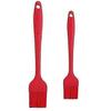2Pcs Escova de silicone resistente ao calor Escova de cozinha Cabo longo Conjunto de escova de confeitaria para churrasco