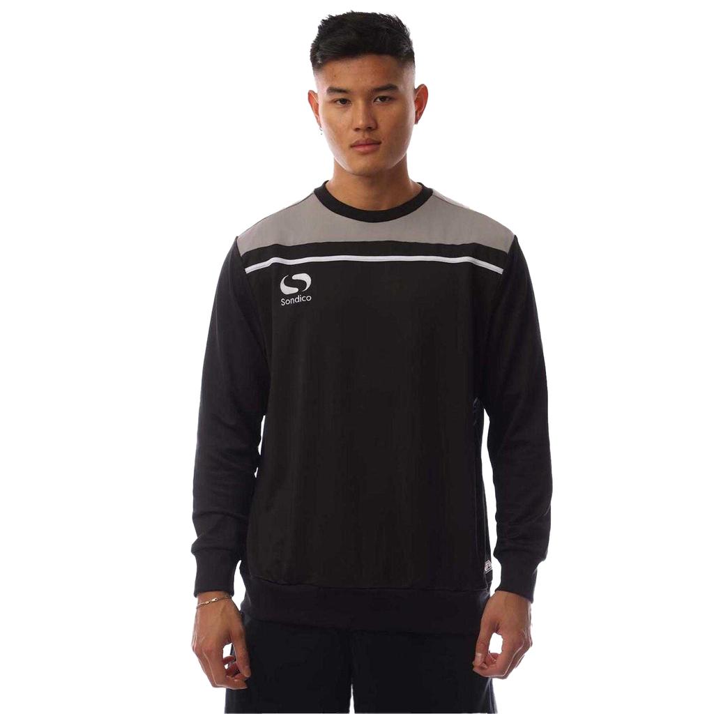 Sondico Mens Precision Striped Long-Sleeved Sweatshirt