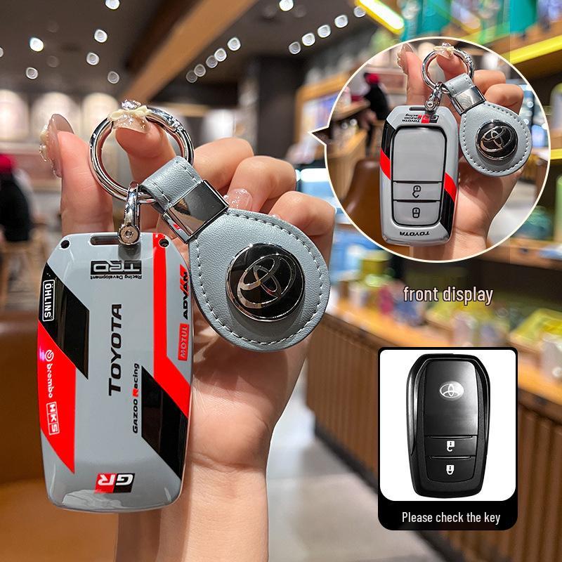 Pokrowiec na kluczyk Toyota Camry, Corolla, Levin, Avalon, Highlander, RAV4, CHR z metalową klamrą