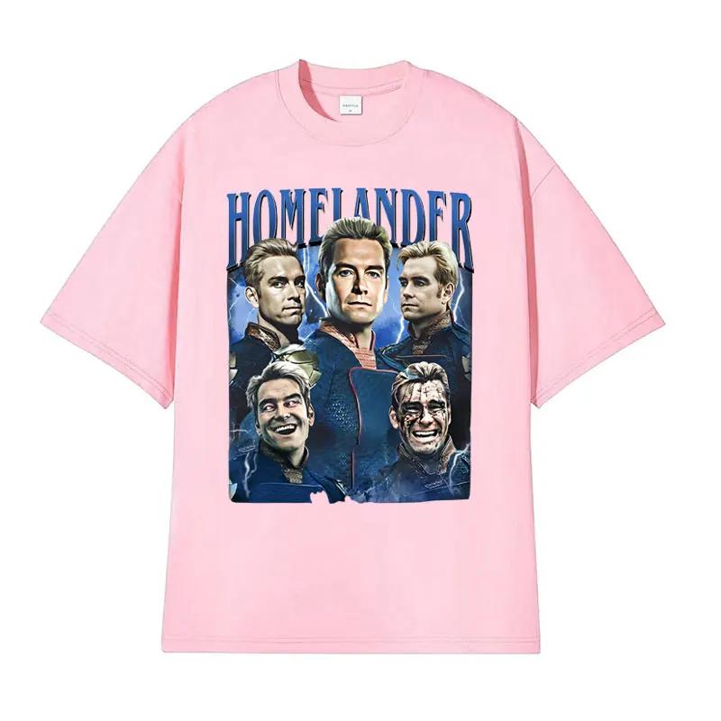 Limited Edition Homelander Retro Pattern Tshirt for UnisexHarajuku Gothic Classic Tshirtunisex Casual Oversized Tshirt