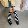 Star Striped Leg Warmers for Women-Lolita Boot Stockings 80s Party Legwarmers